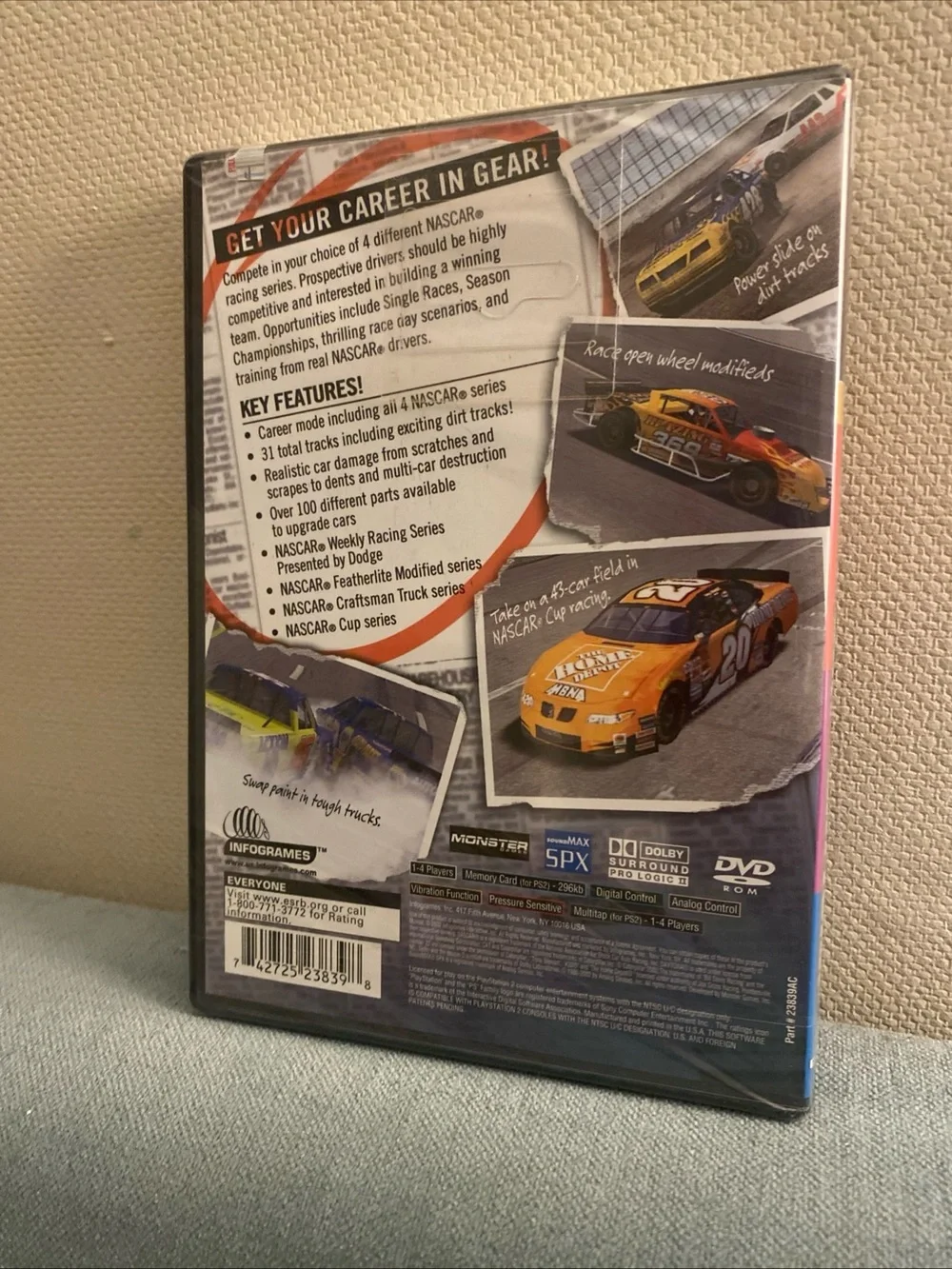 NASCAR Dirt to Daytona PS2 NWT Factory Sealed SilverStrip SLUS20441